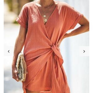 VICI Kauai Crush Woven Wrap Dress